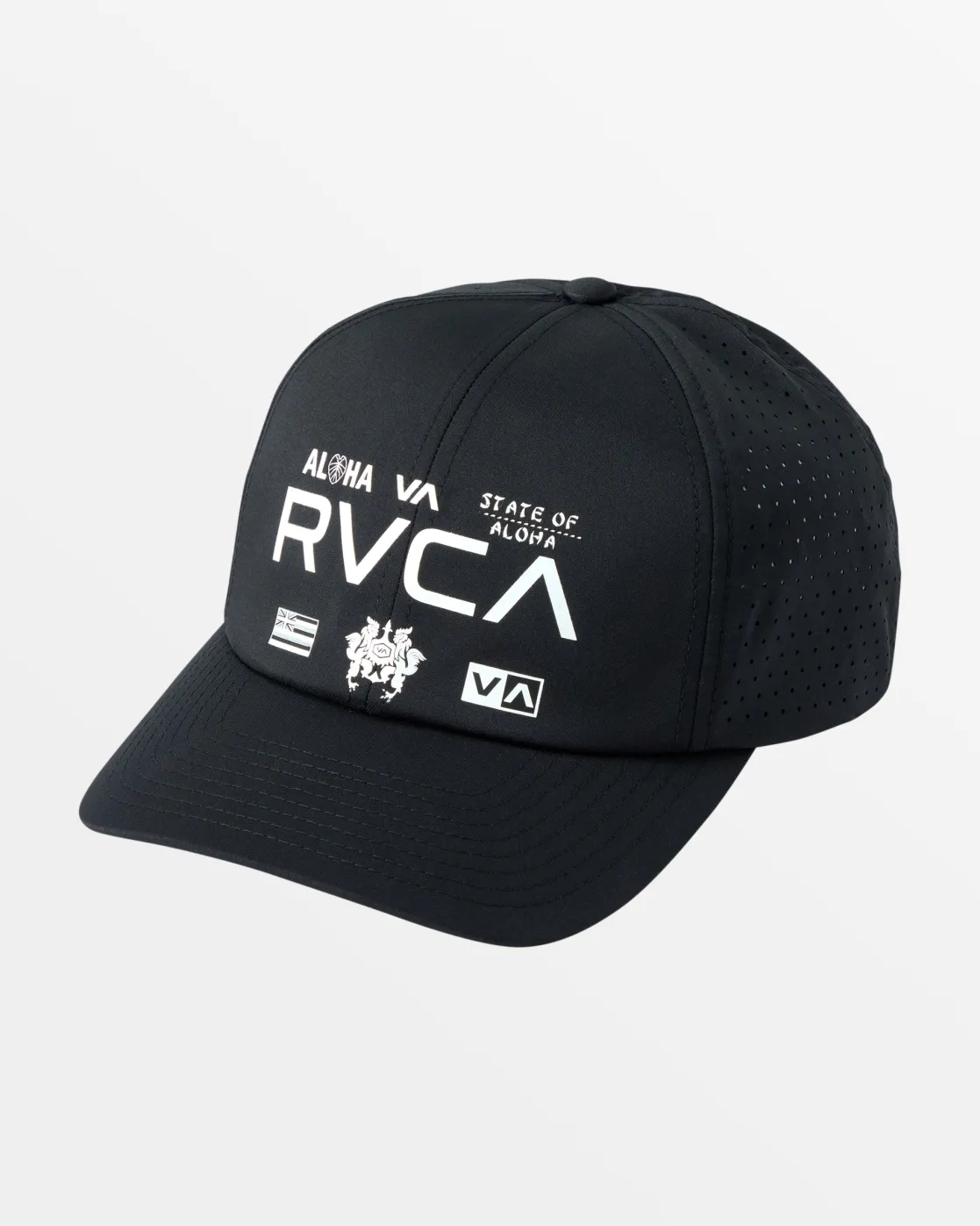 RVCA ALL BRAND TRUCKER HAT Black Best