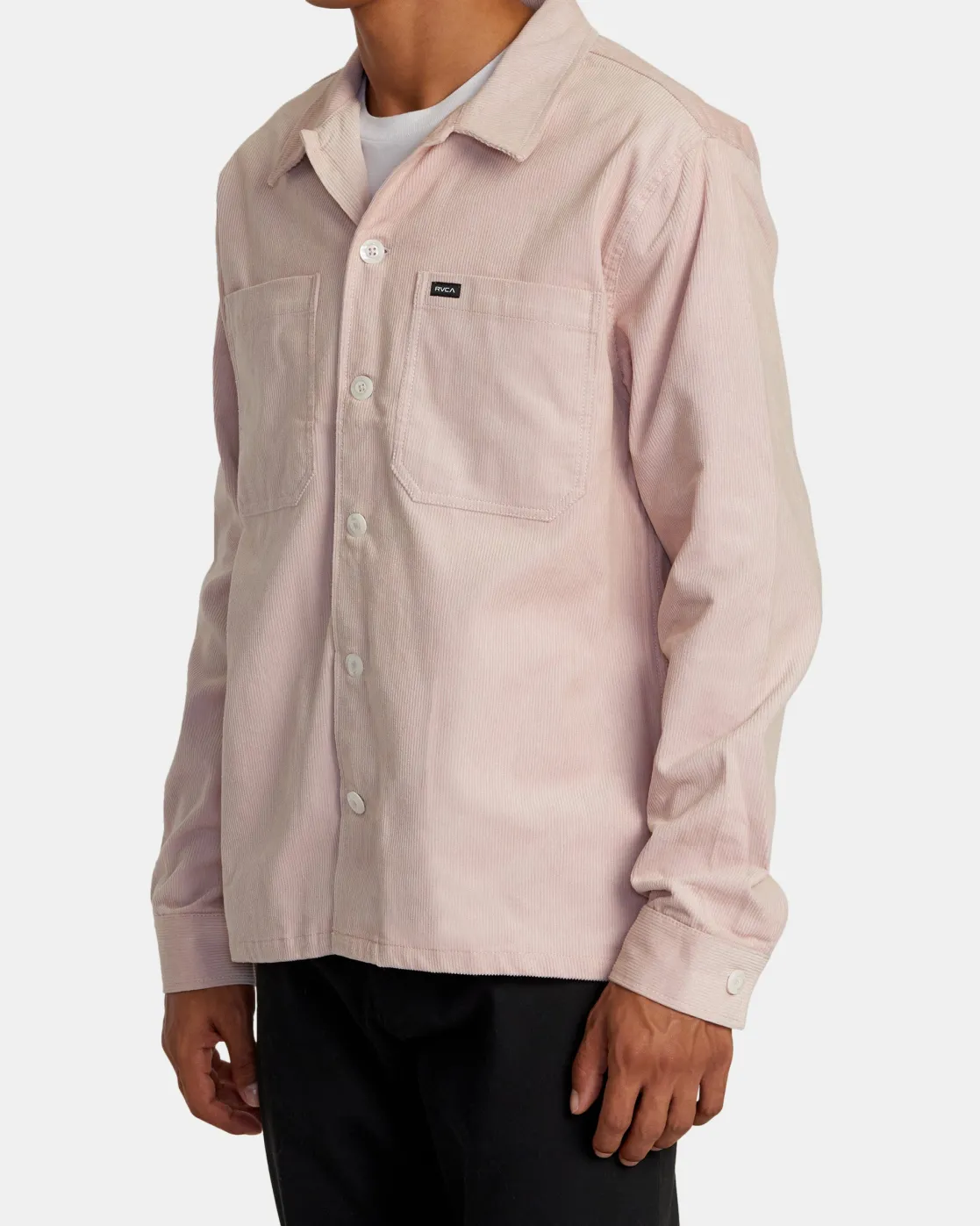 RVCA AMERICANA CORDUROY OVERSHIRT Pale Mauve New