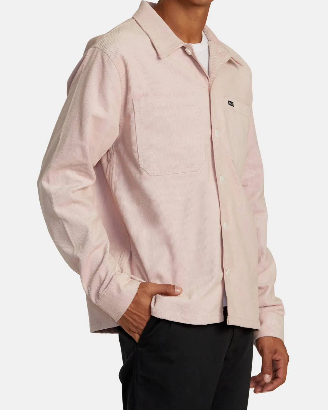 RVCA AMERICANA CORDUROY OVERSHIRT Pale Mauve New