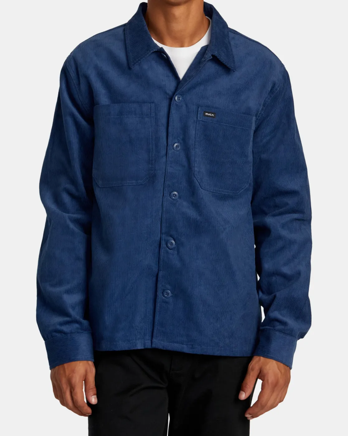 RVCA AMERICANA CORDUROY OVERSHIRT Dark Denim Best