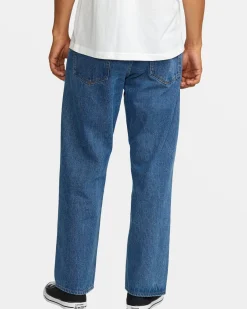RVCA AMERICANA DAYSHIFT JEANS Blue Collar Discount