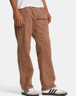 RVCA AMERICANA ELASTIC WAIST CORD PANTS Sonora Brown Hot