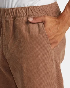 RVCA AMERICANA ELASTIC WAIST CORD PANTS Sonora Brown Hot
