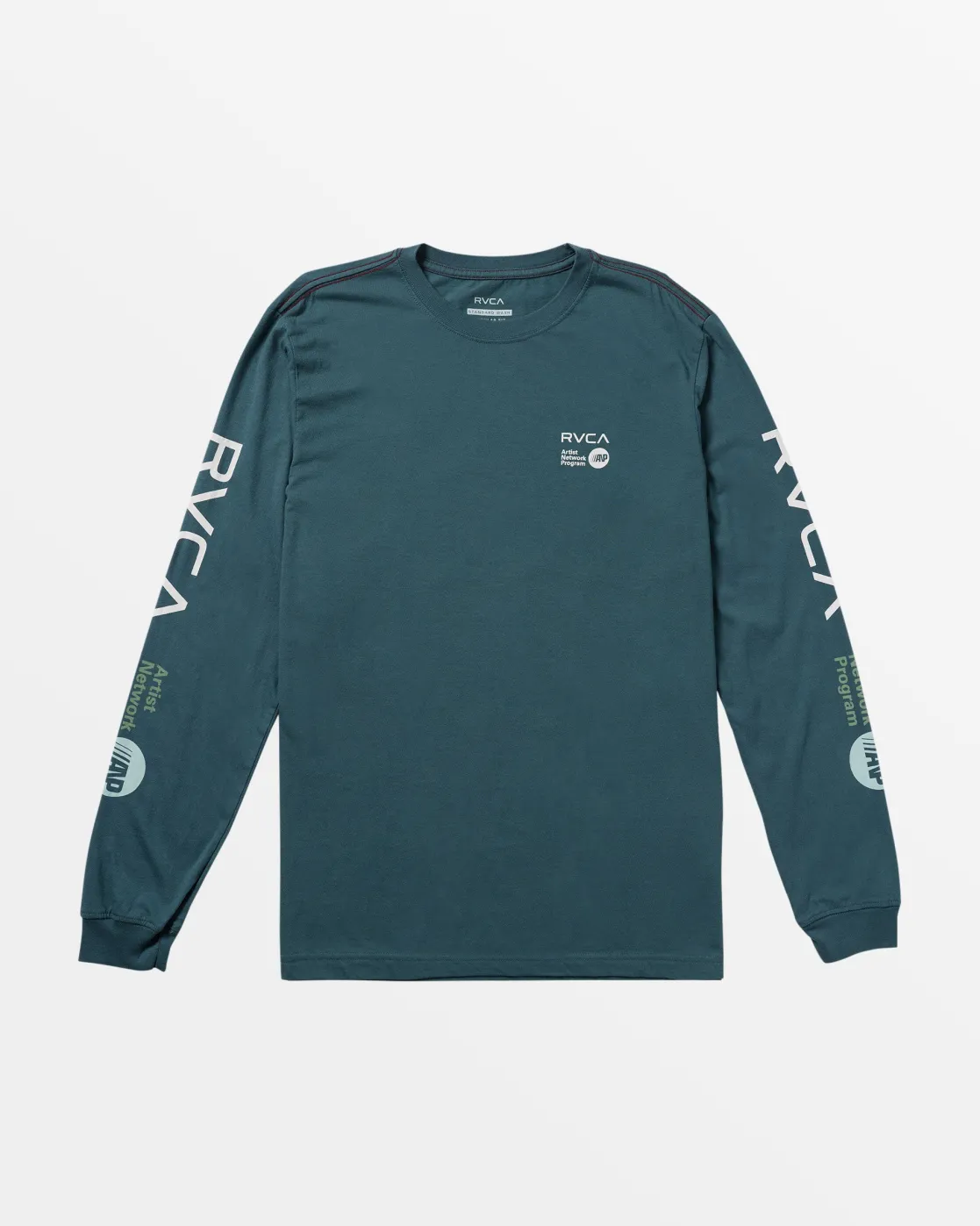 RVCA ANP LONG SLEEVE TEE Duck Blue/White Best