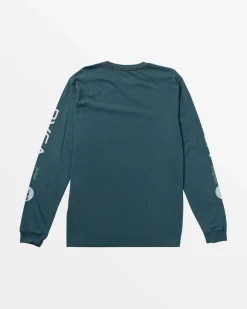 RVCA ANP LONG SLEEVE TEE Duck Blue/White Best
