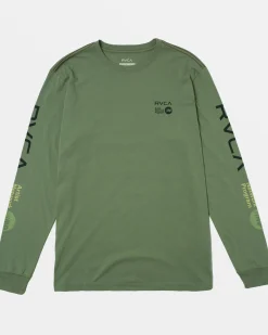 RVCA ANP LONG SLEEVE TEE Jade Clearance