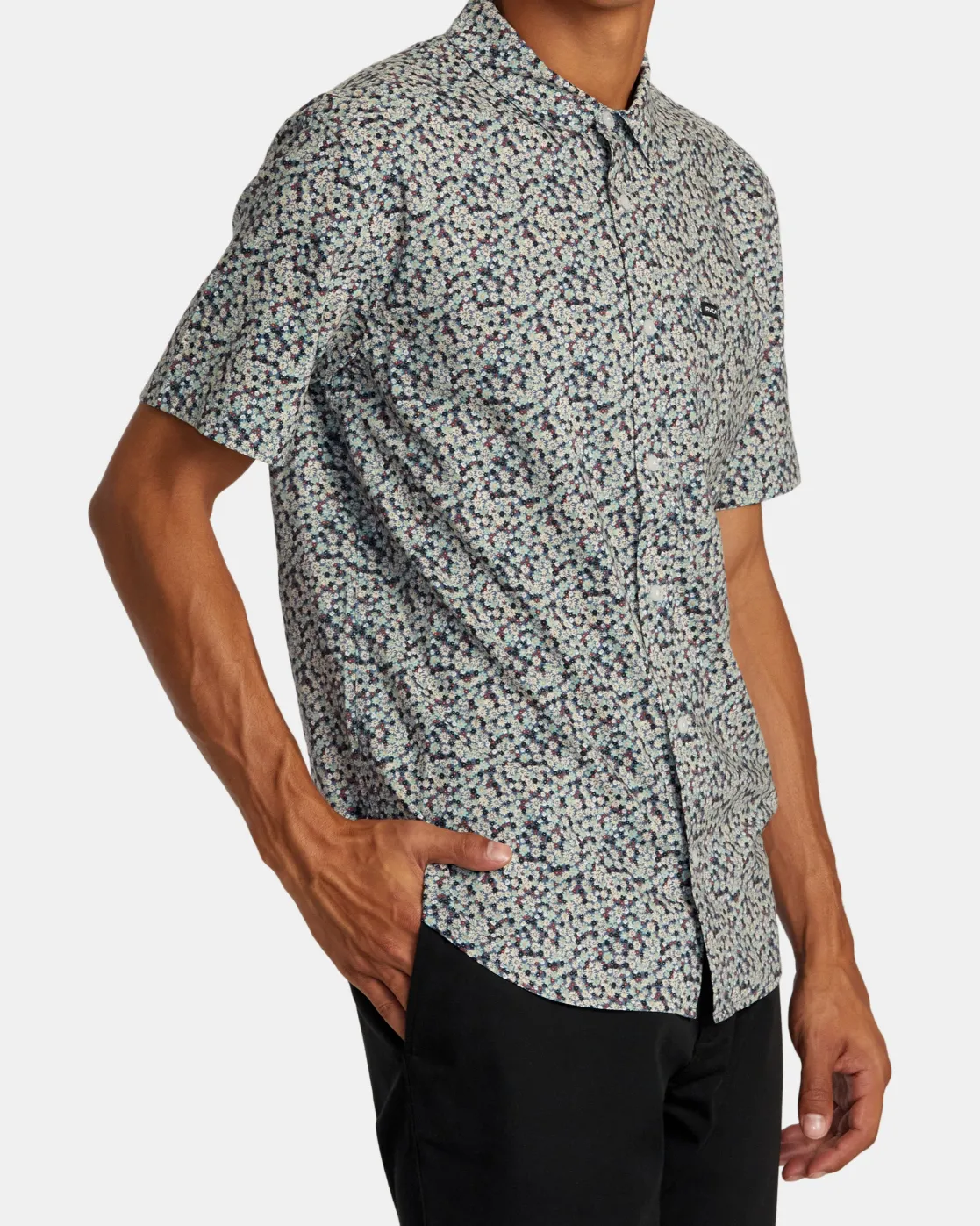 RVCA ANYTIME SHORT SLEEVE SHIRT Green Haze Sale