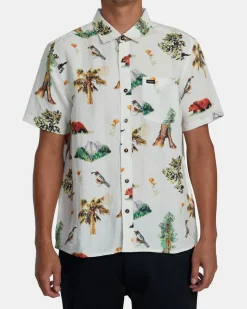 RVCA ARTIFACTS SHORT SLEEVE SHIRT Vanilla Hot