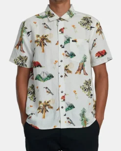 RVCA ARTIFACTS SHORT SLEEVE SHIRT Vanilla Hot
