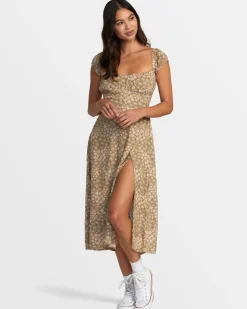 RVCA AVA MIDI DRESS Ermine Online