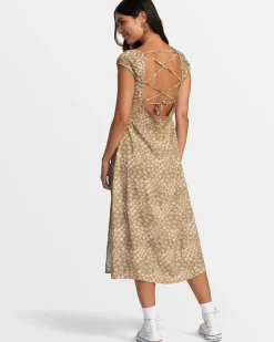 RVCA AVA MIDI DRESS Ermine Online