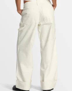 RVCA BACK BAY RELAXED FIT PANTS Latte Best