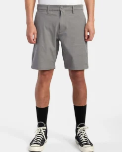 RVCA BACK IN HYBRID 19" SHORTS Athletic Heather