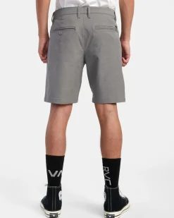 RVCA BACK IN HYBRID 19" SHORTS Athletic Heather