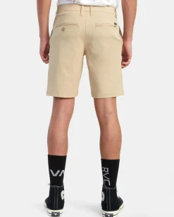 RVCA BACK IN HYBRID 19" SHORTS Khaki Clearance