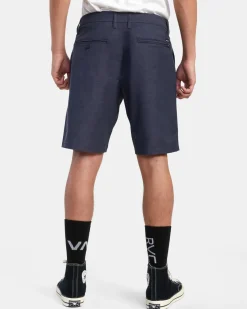 RVCA BACK IN HYBRID 19" SHORTS Denim Heather Outlet