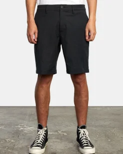 RVCA BACK IN HYBRID 19" SHORTS Black Online