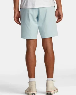 RVCA BACK IN HYBRID 19" SHORTS Blue Haze Clearance