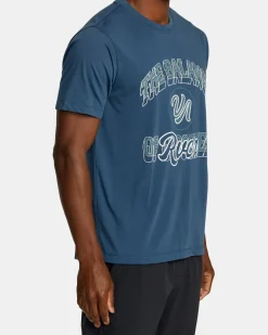 RVCA BALANCE RAIDER SPORT TECH TEE Petrol Blue Outlet