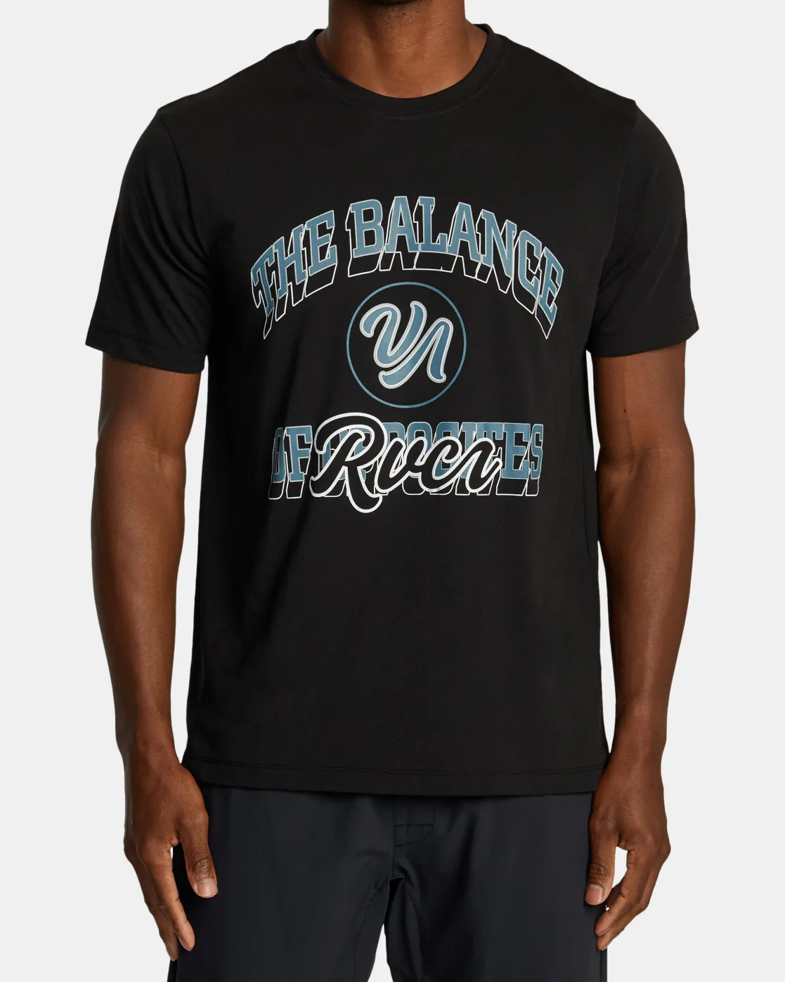 RVCA BALANCE RAIDER SPORT TECH TEE Black Discount
