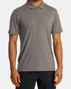 RVCA BALANCE SHORT SLEEVE POLO TEE Graphite Online