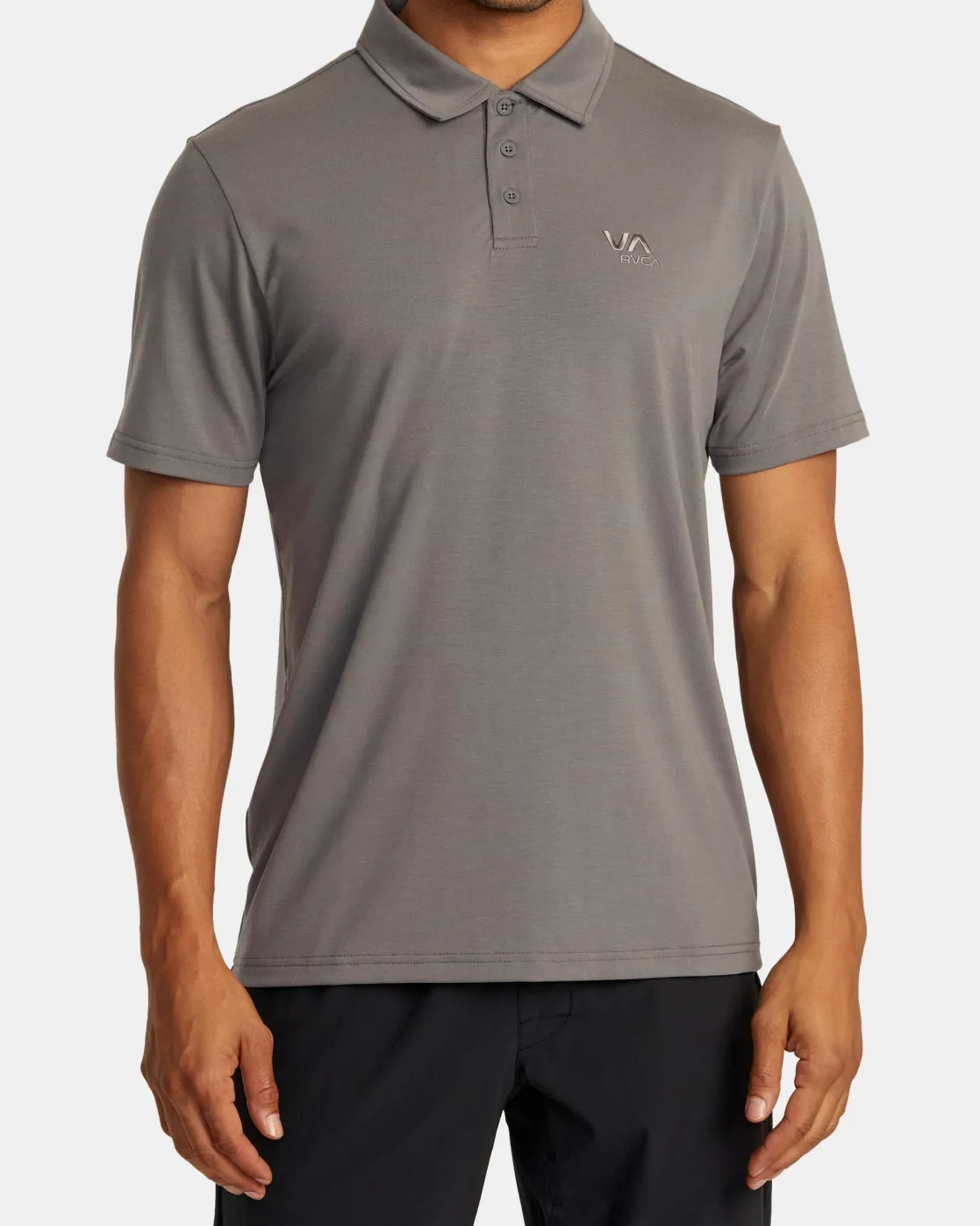 RVCA BALANCE SHORT SLEEVE POLO TEE Graphite Online