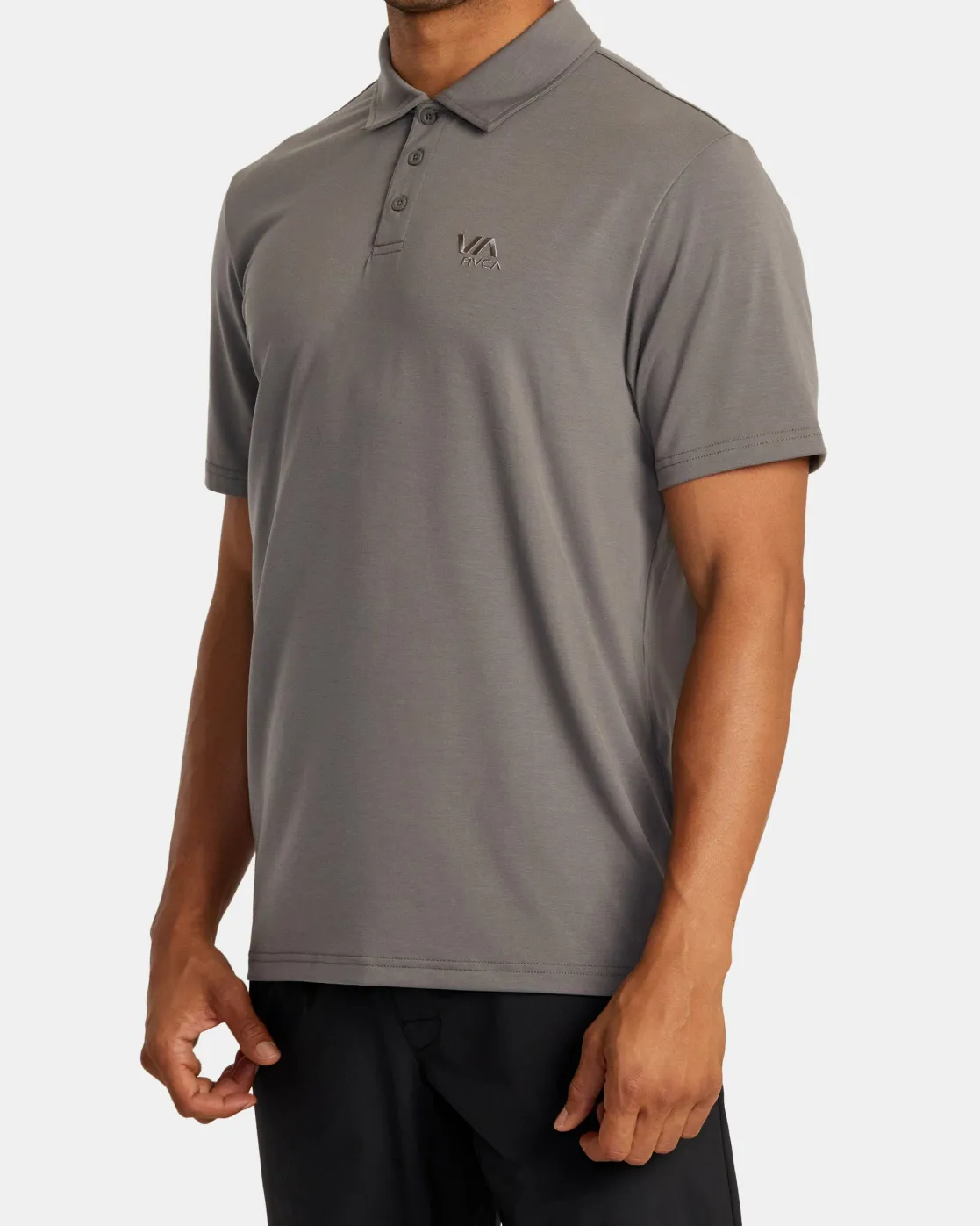 RVCA BALANCE SHORT SLEEVE POLO TEE Graphite Online