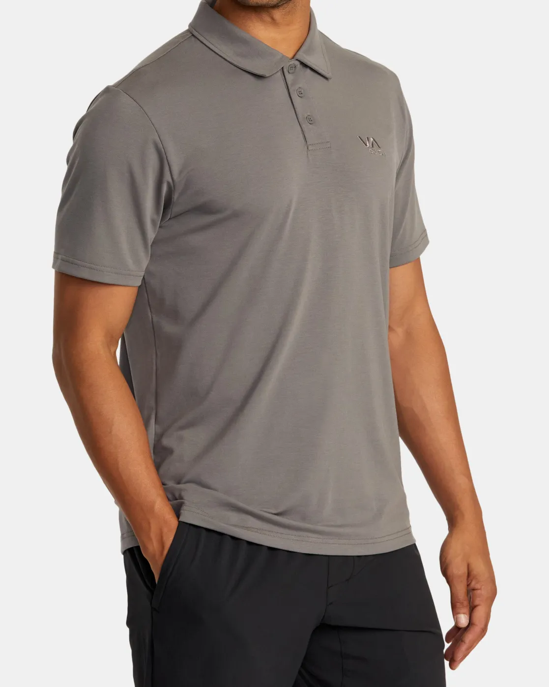 RVCA BALANCE SHORT SLEEVE POLO TEE Graphite Online