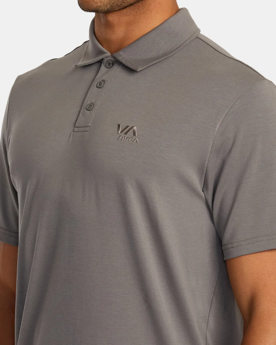 RVCA BALANCE SHORT SLEEVE POLO TEE Graphite Online