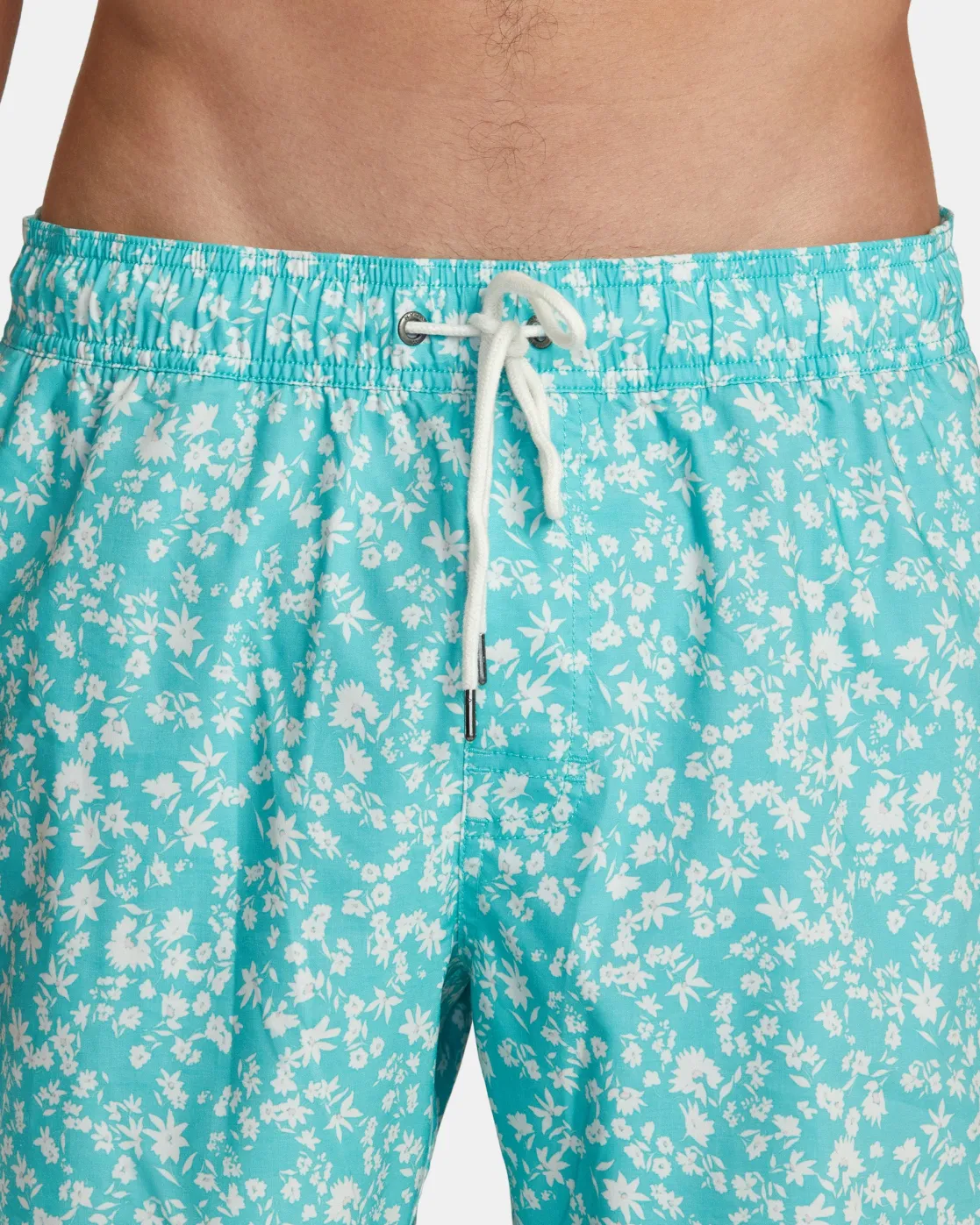 RVCA BARNES ELASTIC WAIST 17" BOARDSHORTS Green Haze Clearance