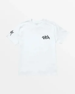 RVCA BEDWIN X STASH TEE White New