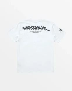 RVCA BEDWIN X STASH TEE White New