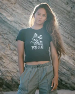 RVCA BENJ SPROUTIN T-SHIRT Washed Black Hot