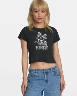 RVCA BENJ SPROUTIN T-SHIRT Washed Black Hot