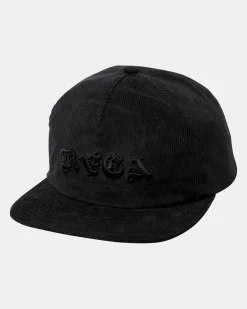 RVCA BENJAMIN JEANJEAN OLD E SNAPBACK HAT Black Hot