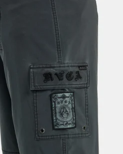 RVCA BENJAMIN JEANJEAN SKULL BOARDSHORTS 18'' Black Discount