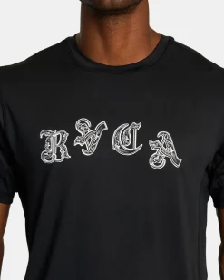 RVCA BENJAMIN JEANJEAN SPORT VENT TEE Black New