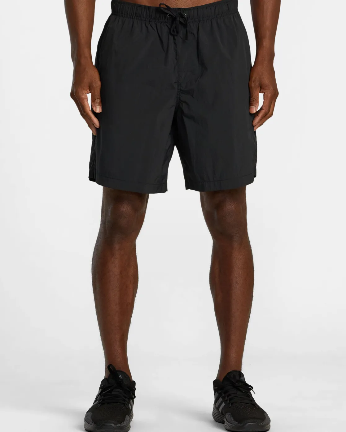 RVCA BIG LOUNGER ELASTIC WAIST SHORTS Black Clearance