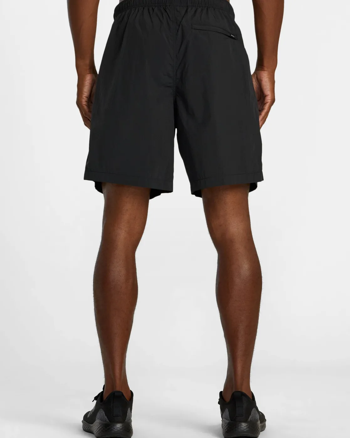 RVCA BIG LOUNGER ELASTIC WAIST SHORTS Black Clearance