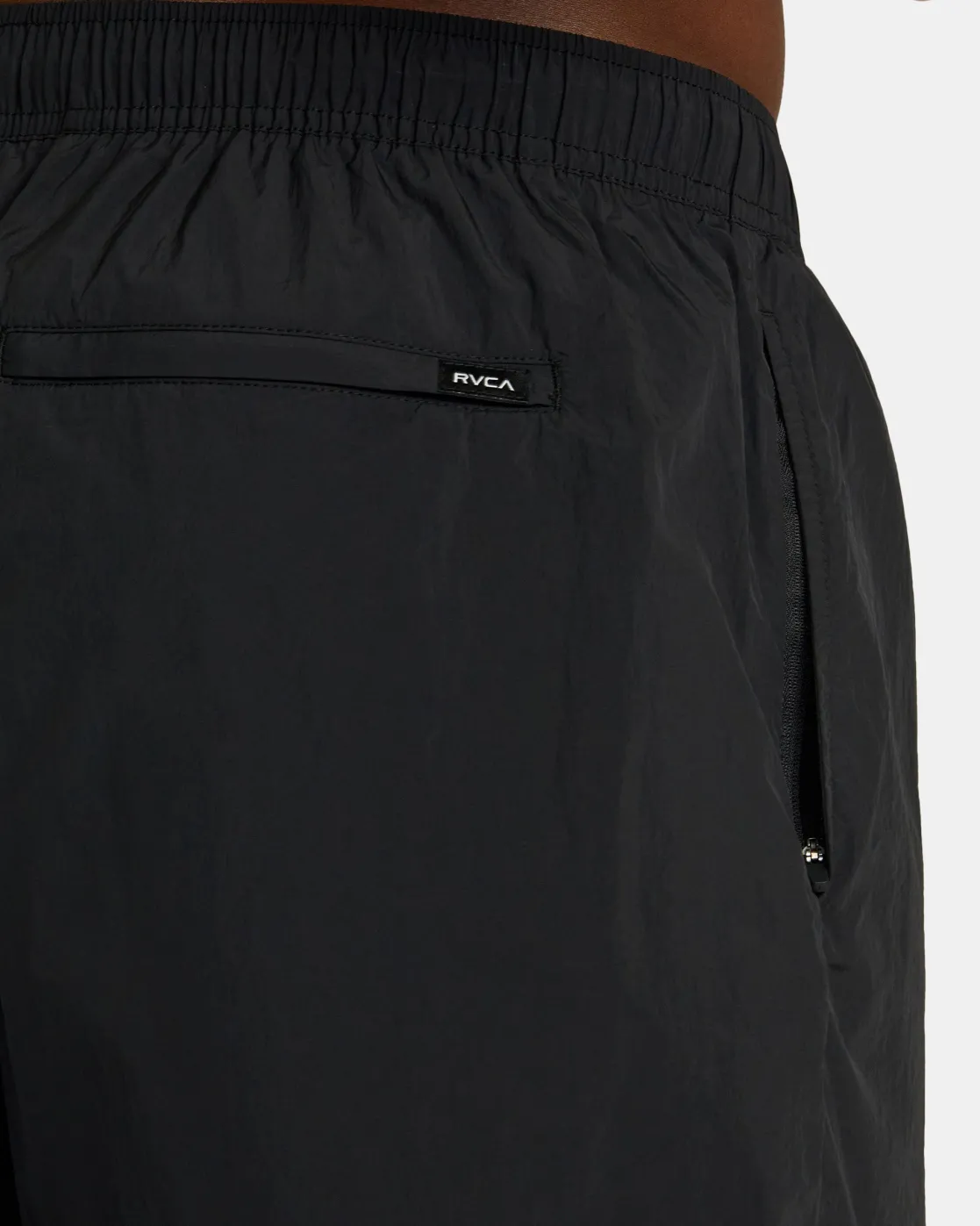 RVCA BIG LOUNGER ELASTIC WAIST SHORTS Black Clearance