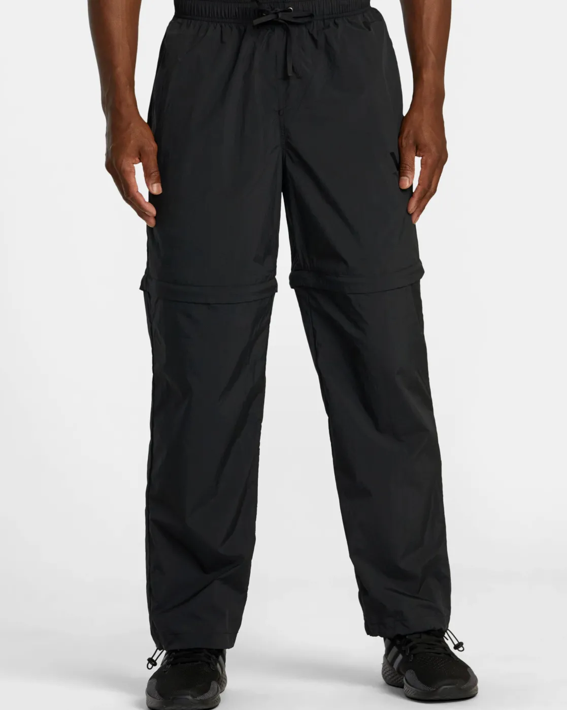 RVCA BIG LOUNGER ZIP OFF JOGGERS Black Hot