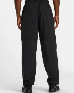 RVCA BIG LOUNGER ZIP OFF JOGGERS Black Hot