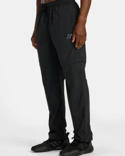 RVCA BIG LOUNGER ZIP OFF JOGGERS Black Hot