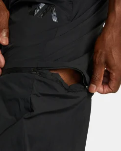 RVCA BIG LOUNGER ZIP OFF JOGGERS Black Hot