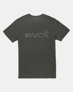 RVCA BIG BLOOM TEE Pirate Black New