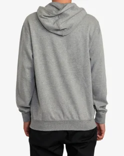 RVCA BIG HOODIE Athletic Heather Hot