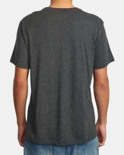 RVCA BIG TEE Black/White Outlet