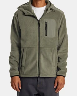 RVCA BLOCK FLEECE ZIP Sage Leaf Discount