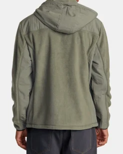 RVCA BLOCK FLEECE ZIP Sage Leaf Discount