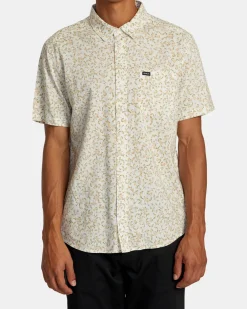 RVCA BOTANICAL SHORT SLEEVE SHIRT Natural Outlet
